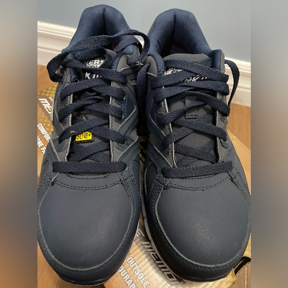 Sketchers Work Mens Aluminum Toe Steel Plate Work Shoes Size 7 - Picture 2 of 3